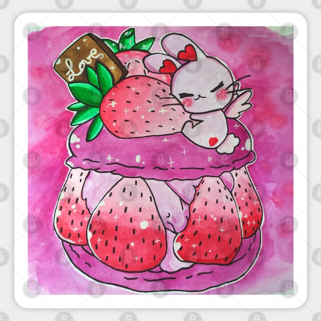 Fun rabbit sugar Sticker by Eikia